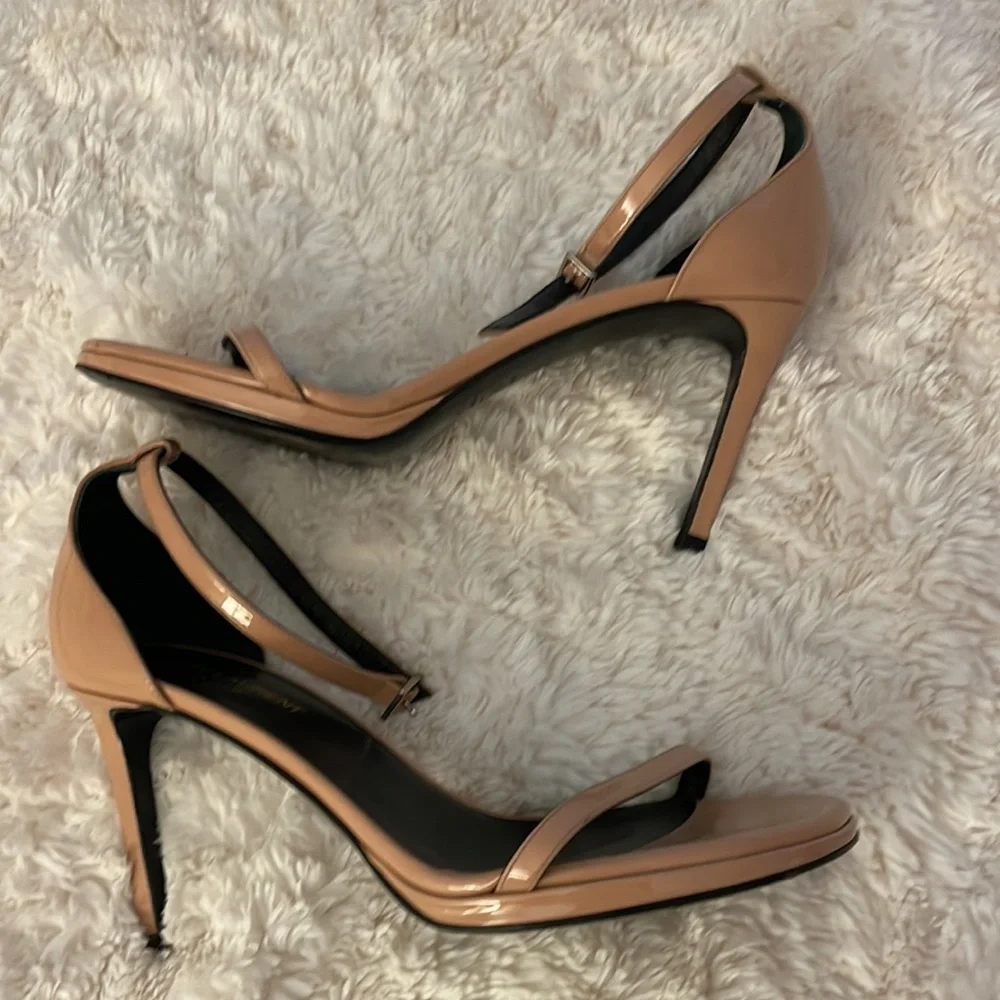 Saint Laurent nude pink Jane stiletto heels 37.5 - Picture 9 of 10